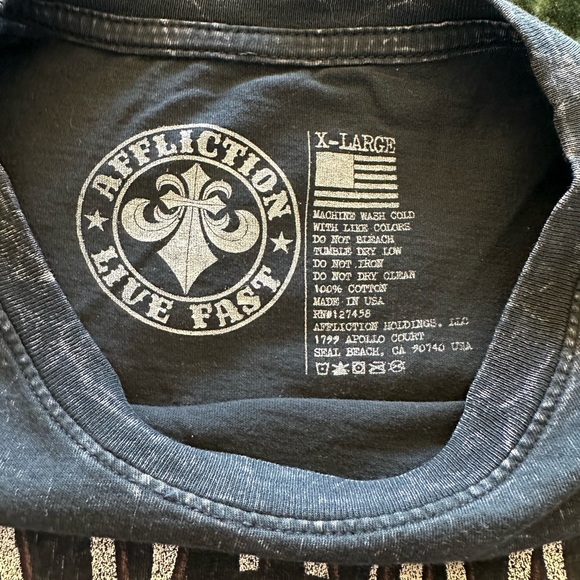 EUC XL Affliction National Wild Turkey Federation T-Shirt Longbeards - Picture 4 of 6